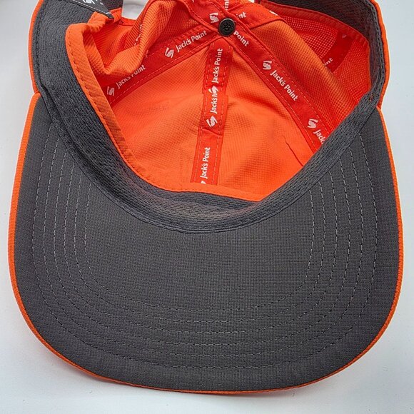 Jacks Point New Zealand Orange Adjustable Performance Cap Hat Logo Athletic - Picture 8 of 9